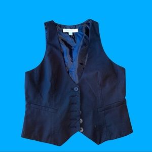 New York & Company Black Stretch Formal Vest Size 4